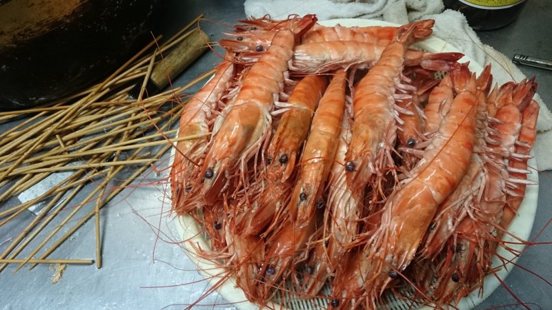 海老下処理